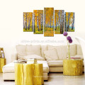 Autumn Forest Impressão giclée em tela / Wall Art para decoração de casa / Birch Tree Canvas Painting